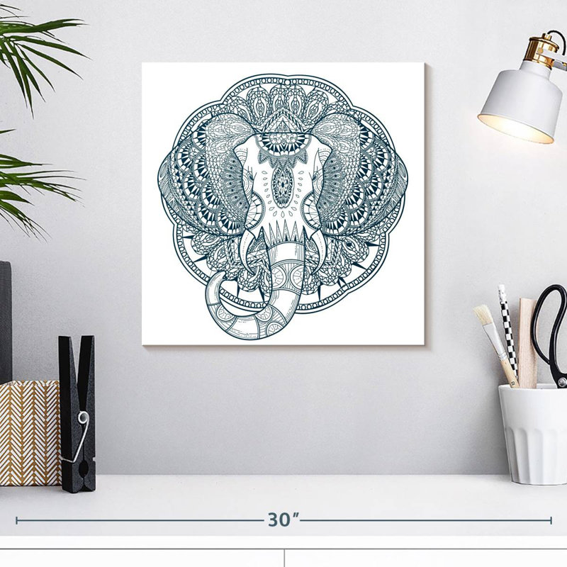 Brampt Graceful Elephant, 16" H x 16" W