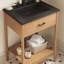 Meuble-lavabo simple 24 po avec plateau en céramique Modway Zaire-94387548-94387549