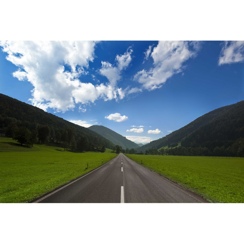 Road in the Mountains - Photographie sur toile tendue, H 32 po x l 48 po