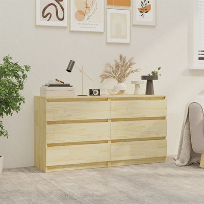 Calcedonio 60cm W Solid Wood Bedside Table