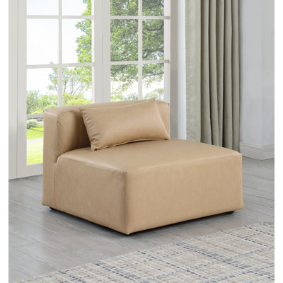 Chaise d'appoint en cuir Iyonnie Vegan