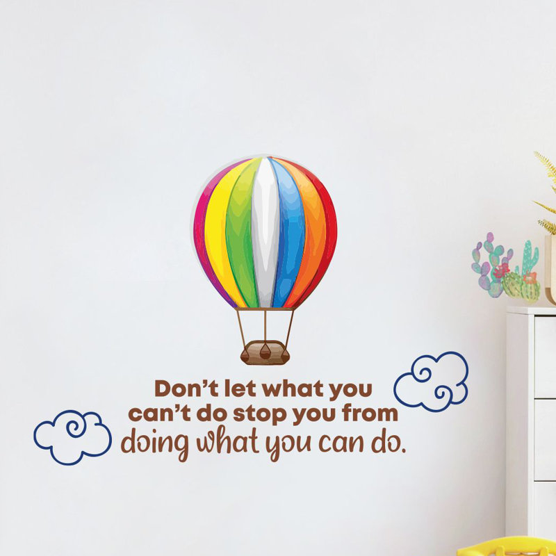 Décalcomanie murale en vinyle What You Can, H 27 po x l 30 po x P 0,05 po