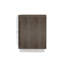 Table de chevet 2 tiroirs Belmin en bois foncé / blanc