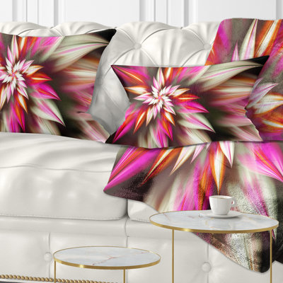  Coussin lombaire abstrait fleur exotique