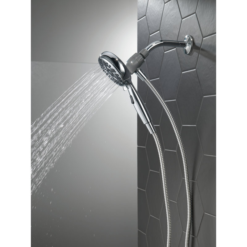 SureDock Magnetic Hand Held Shower Head, 5-Spray Detachable Round Shower Head 1.75 GPM, Chrome