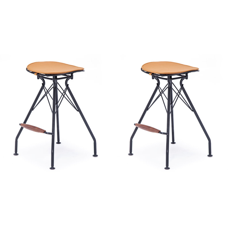 Tabouret de bar et de comptoir Belgr, Beige, Tabouret de comptoir (assise de 24 po de hauteur)