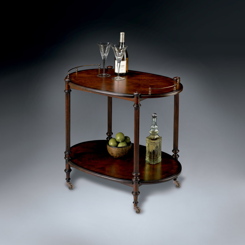 Keating Serving Cart, Dark Cherry