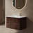 Striped Nature Solid Wood Bathroom Vanity with Sink, Modern Wall-Mounted Floating Plywood Bathroom Cabinet, White Ceramic Basin, Pre-assembled, Retro Walnut-1067117284-1067117287