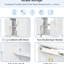 48-Inch Double Vanity With Ceramic Sinks, Solid Wood Construction, Panels, And Soft-Close Doors For A Long-Lasting Bathroom Fixture Modern U-Shaped Adjustable Shelf, Hidden Flip Drawer Functional-639455250