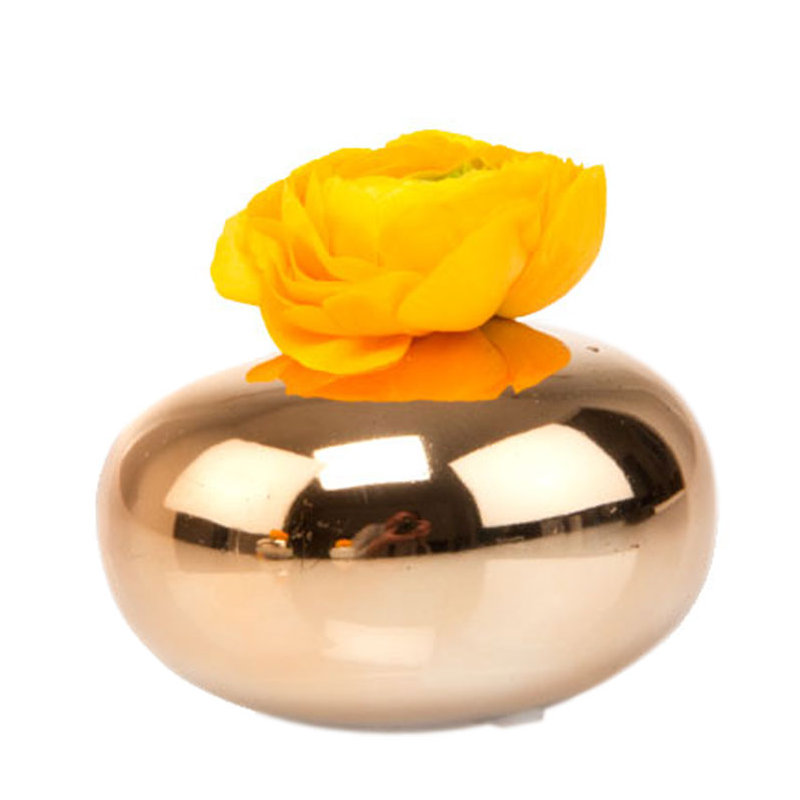 Ceramic Table Vase, Gold