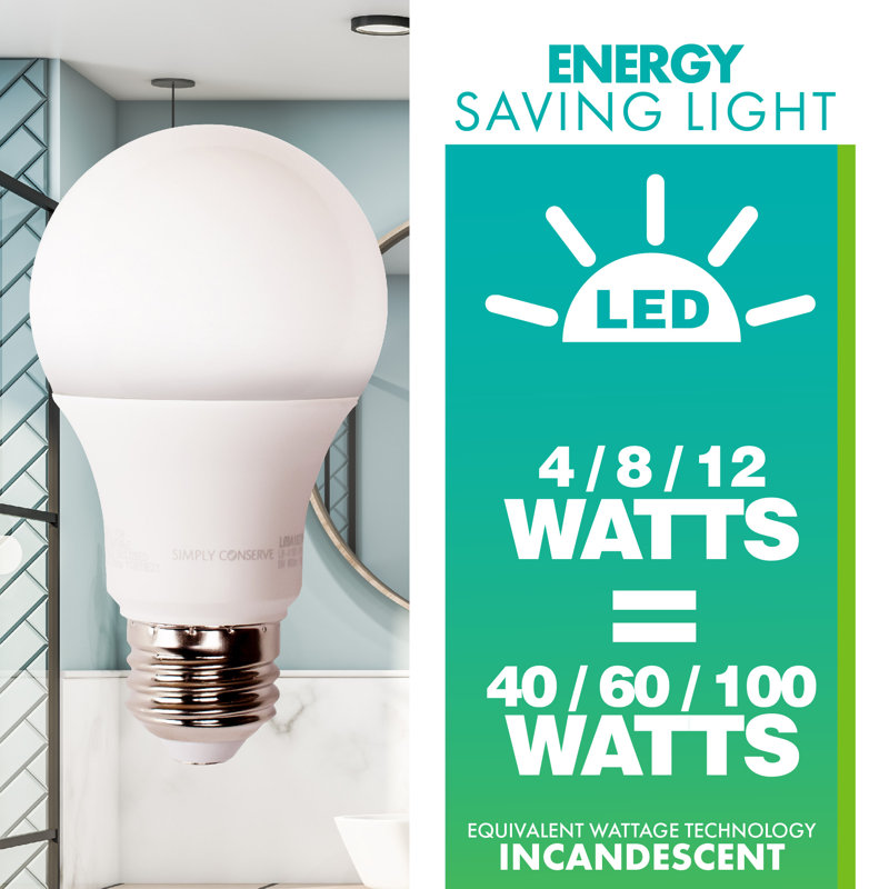 Opaque White 3-Way LED Energy Star Light Bulb