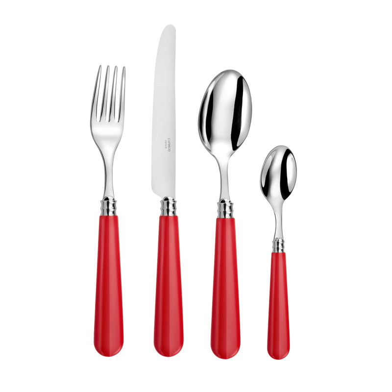 Altea 24 Piece Cutlery Set, Service for 6, Red