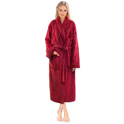 Lamartine Fleece Girl / Woman+ Mid-Calf Bathrobe with Pockets
