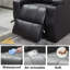 Fauteuil inclinable électrique en cuir Vegan-1331762259