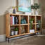 Franca Wide 8 Open Shelving Mango Wood Bookcase Storage Unit