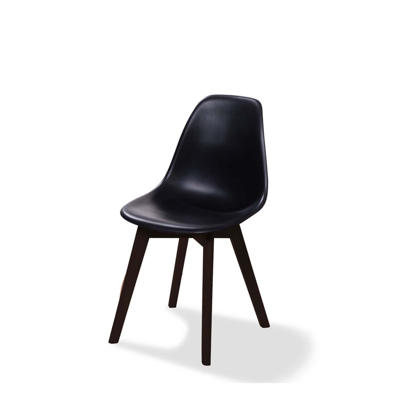 Keeve Stacking Chair Without Armrest, Frame And Plastic Seat, 47X53X83Cm (Wxdxh), Black, Black