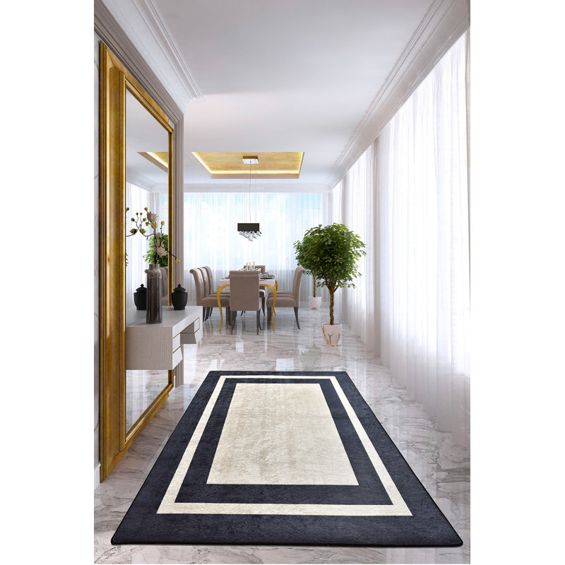 Raymund Flatweave Black/White Rug, Rectangle 160 x 230cm