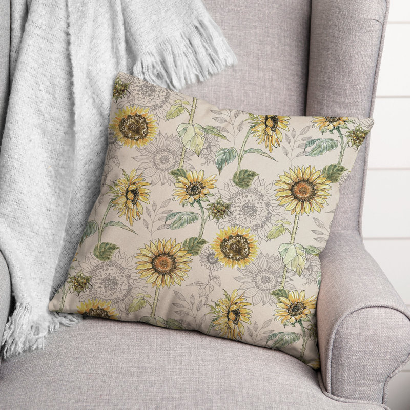 Coussin décoratif en polyester / mélange de polyester, Crème