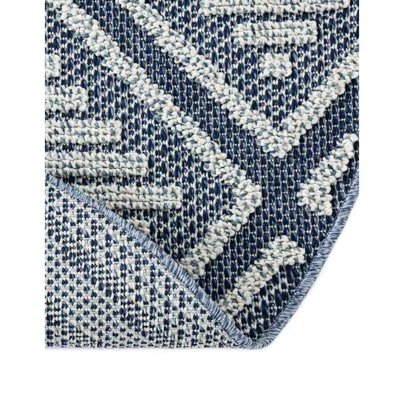 Tapis d'extérieur à treillis, Rond 7 pi 10 po
