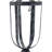 25'' H Metal Tabletop Lantern