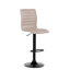 Orrtanna Swivel Upholstered Adjustable Height Counter Stool with Metal Frame-776991932
