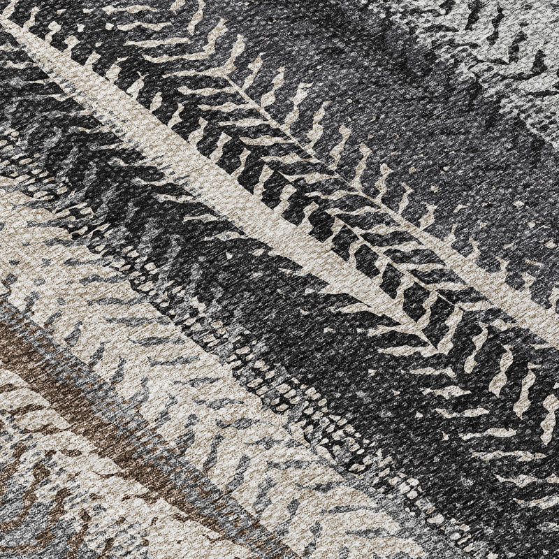 Alta Washable Abstract Indoor / Outdoor Rug, Rectangle 3' x 5'
