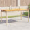Swarthmore Solid Wood Metal Outdoor Dining Table