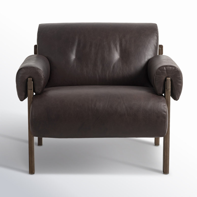 Cora Armchair, Conroe Cigar Genuine Leather