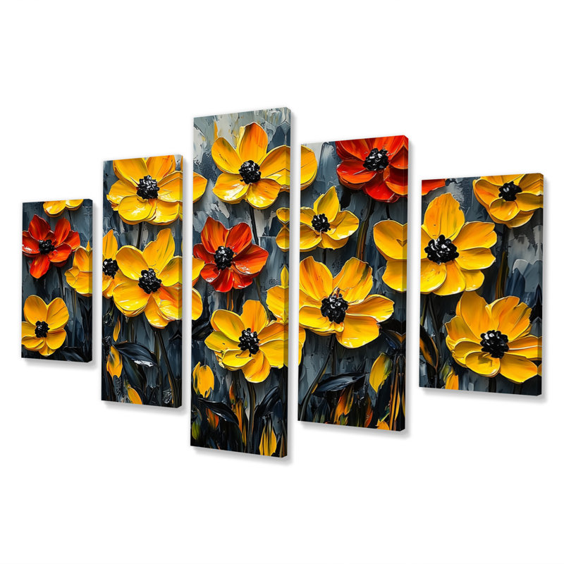 Bowerton - Poinsettias Wall Art - Décoration murale diamant
