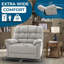 Fauteuil inclinable surdimensionné surdimensionné pour adultes grands et grands - Fauteuil inclinable électrique robuste avec siège large et pouvant supporter jusqu'à 450 lb-1585944897