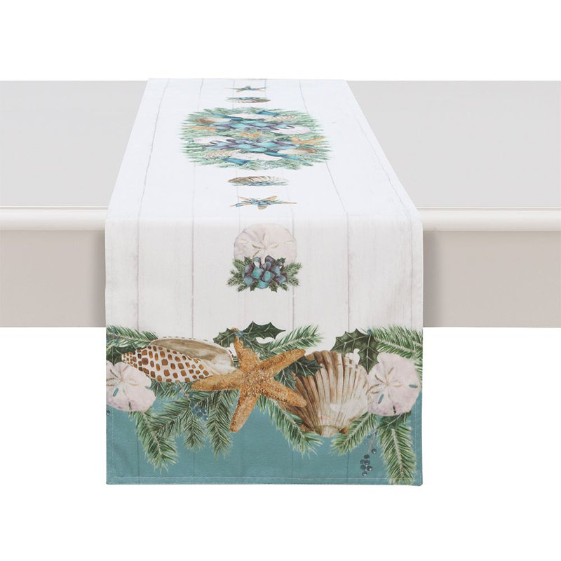  Christmas by the Sea Table Runner, 72" L x 13" W