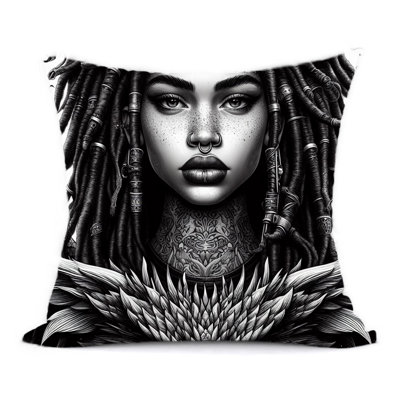 Abstract Reversible Throw Pillow