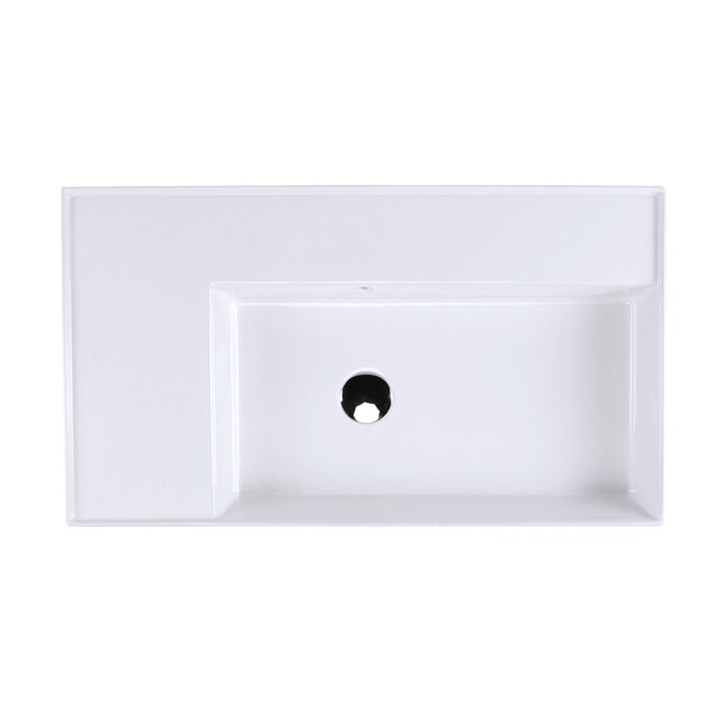 Aquaotto 32'' L Bathroom Sink, 0 Hole