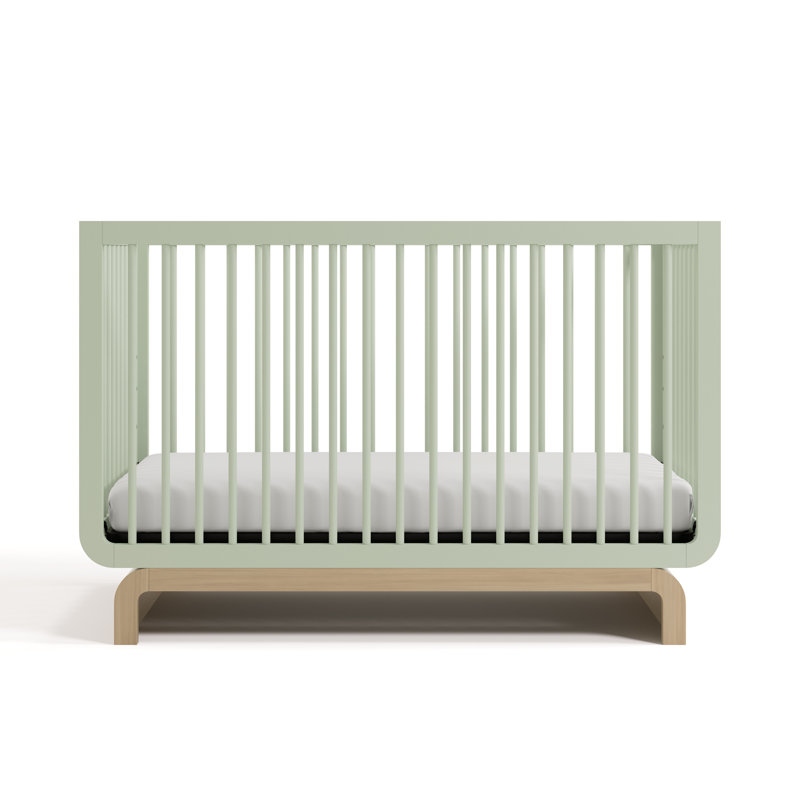 Santorini 5-In-1 Convertible Crib, Sage/Driftwood, Crib