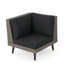 ENSEMBLE DE COUSSIN AVEC COIN + TABLE - BRUN