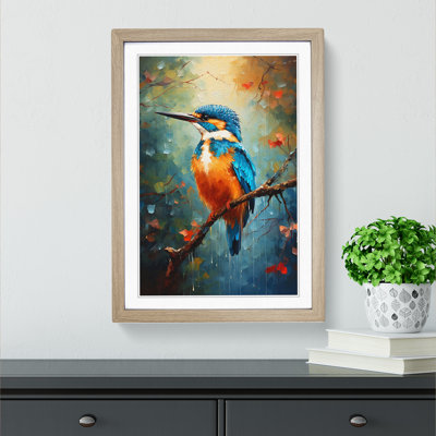 Kingfisher Impressionism No.2 Framed Print