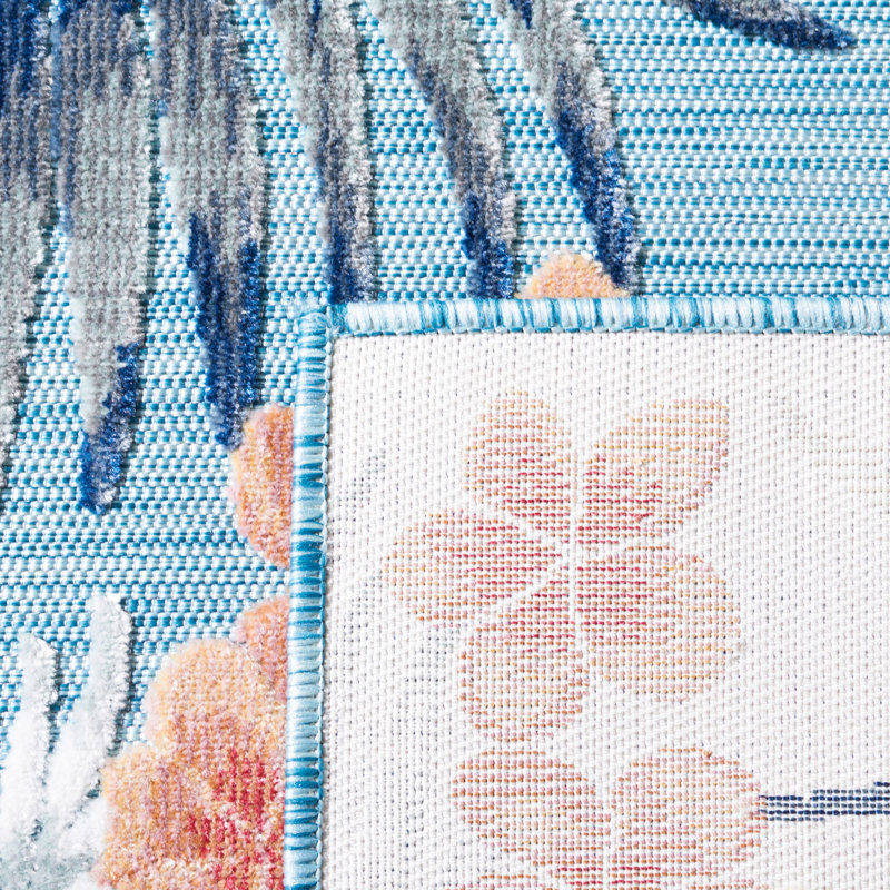 Tapis tissé à la machine Abreha, Carré 6 pi 5 po