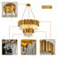 Lustre moderne en cristal à double couche K9
