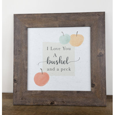 «I Love You A Bushel And A Peck», art décoratif pour enfants