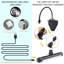 Lampe pour tableaux sans fil, lampe d'exposition rechargeable, cadre suspendu à pince, lampe d'art DEL avec minuterie, lampe de peinture à intensité variable, 3 modes d'éclairage, (noir)-151393158