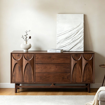 Simple and Retro Large Capacity Storage Sideboard