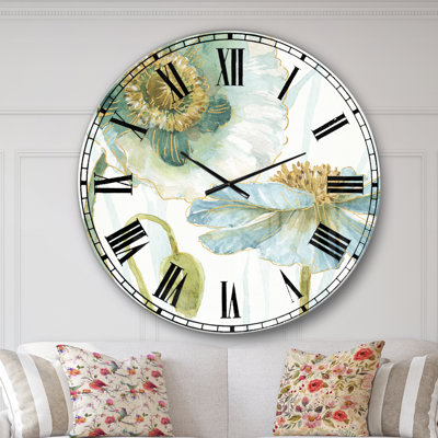 My Greenhouse Cottage Flowers II - Traditional wall clock