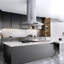 Hotte de cuisine pour îlot convertible 36 pouces 600 CFM avec DEL, filtre à charbon et contrôle des mouvements VIKIO-119304357