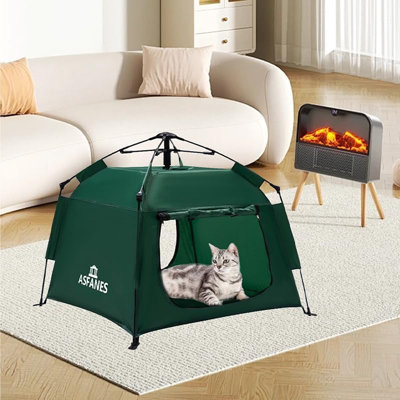 Outdoor Waterproof Pet Automatic Camping Tent, Pop Up Cave Bed F...