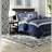 Elegant Navy Bedding Sets, Premium Polyester Comforter, Hotel Style For Home