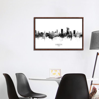Lubbock Texas Skyline Name by Michael Tompsett - Print on Canvas