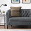 Coussin décoratif fait main en mélange de coton texturé rayé Chindi-1020397368