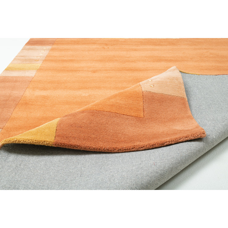 Royal Ganges Handcrafted Rug in Terracotta Red