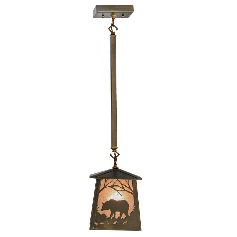 Rustic Lodge 1 - Light Pendant, Antique Copper