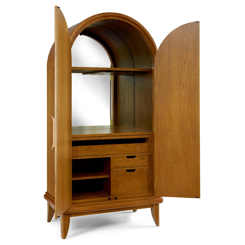 Martine Solid Wood Bar Cabinet